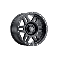 ICON Alloys Six Speed, Satin Black, 17 x 8.5 / 6 x 5.5, 25mm Offset, 5.75" BS