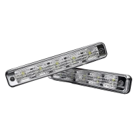 Lumen® - 7.5" Rectangular LED Daytime Running Lights with Auto On/Off