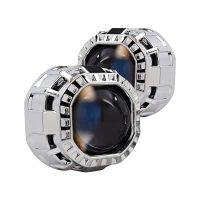 Morimoto® - Square Mini Gatling Gun Chrome Retrofit Projector Shrouds