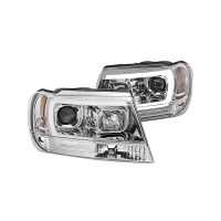 Spyder® - Chrome LED DRL Bar Projector Headlights