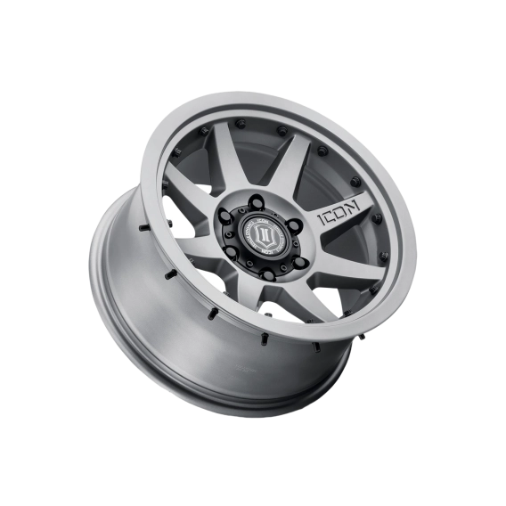 ICON Alloys Bandit, Gun Metal, 20 x 10 / 5 x 5, -24mm Offset, 4.5" BS