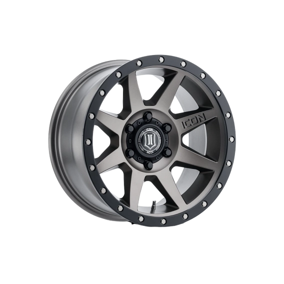 ICON Alloys Bandit, Gun Metal, 20 x 10 / 5 x 5, -24mm Offset, 4.5" BS