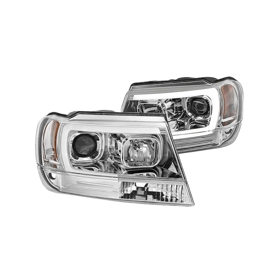 Spyder® - Chrome LED DRL Bar Projector Headlights