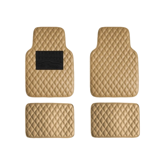 Luxury Leather Floor Mat Set