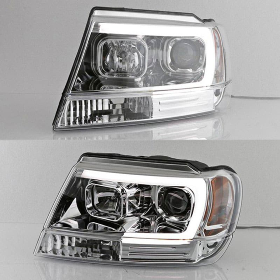 Spyder® - Chrome LED DRL Bar Projector Headlights