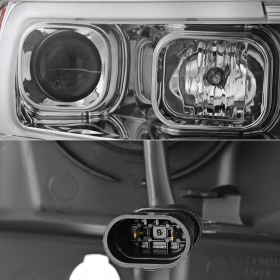 Spyder® - Chrome LED DRL Bar Projector Headlights