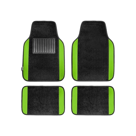 Row Green Carpet Floor Mat Set