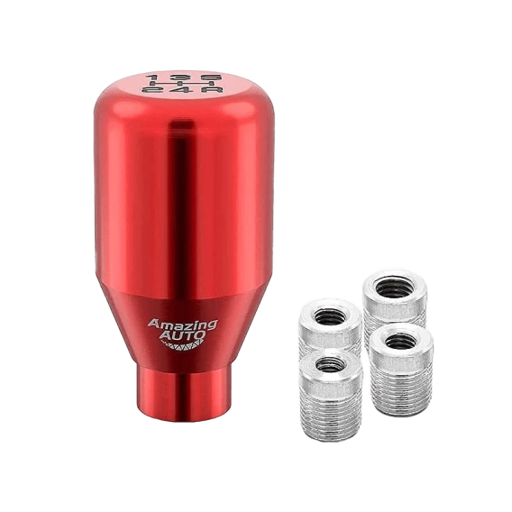 Speed Weighted Manual Universal Automatic Gear Shifter Shift Knobs Lever with 4 Adapters Fit Comp...