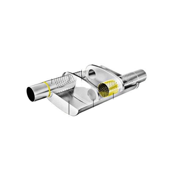 MagnaFlow® - XL Series Stainless Steel Oval Gray Exhaust Muffler
