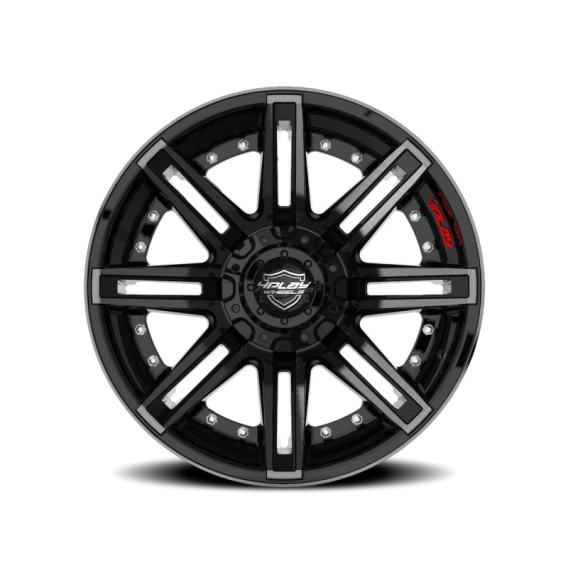 4P08 BBT Gloss Black / Brushed Face-Tinted Clear