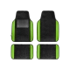 Row Green Carpet Floor Mat Set